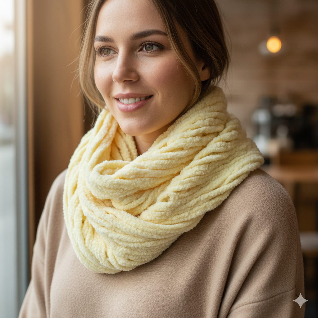 Knitsilk Baby Soft Blankie Wool Yarn | Natural, Ultra-Soft Wool for Premium Baby Blankets, Cozy Throws & Quick Projects | 100 grams | Light camel