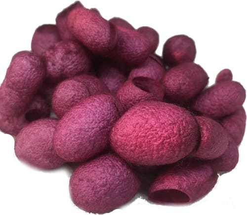 KNITSILK Hand Dyed Silk Cocoons  1 x 30 pcs