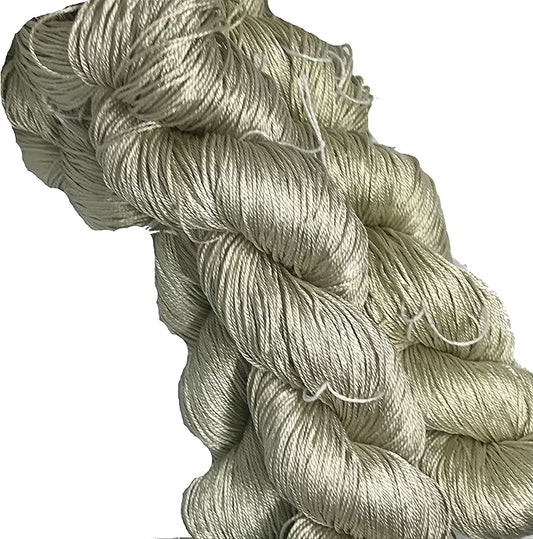 Knitsilk 3 Ply 100% Mulberry Silk Lace Weight Yarn – Butterscotch (50g / 260 Yards)