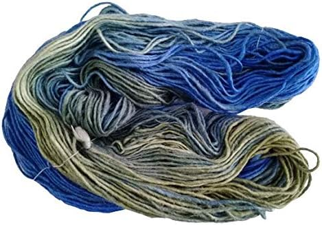 Silk Wool Blend Yarn Singles Merino Silk Yarn, Sport/dk Weight, Variegated Yarn, Tonal Yarn, Hand-Dyed, Fair Trade 100 Grams (Nile)