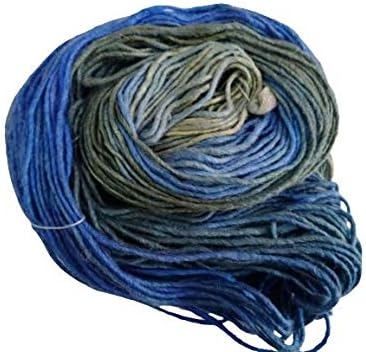 Silk Wool Blend Yarn Singles Merino Silk Yarn, Sport/dk Weight, Variegated Yarn, Tonal Yarn, Hand-Dyed, Fair Trade 100 Grams (Nile)