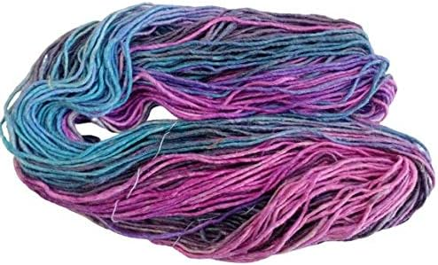 Silk Wool Blend Yarn Singles Merino Silk Yarn, Sport/dk Weight, Variegated Yarn, Tonal Yarn, Hand-Dyed, Fair Trade 100 Grams (Ganges)
