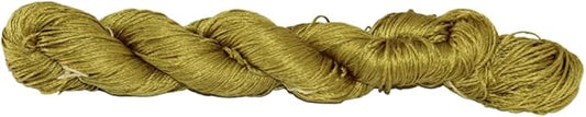 Knitsilk 3 Ply 100% Mulberry Silk Lace Weight Yarn – Golden Mustard (50g / 260 Yards)