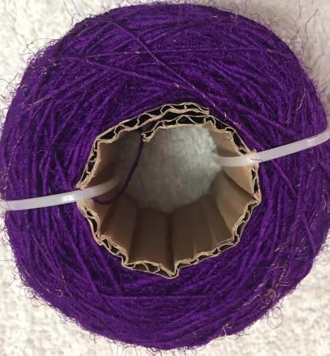 Knitsilk Regular Recycled Sari Silk Yarn - Magenta, 100 Grams (50-70 Yards) | Soft, Eco-Friendly Craft Yarn