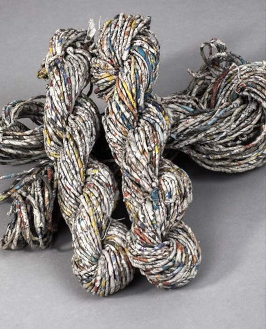 KNITSILK Recycled Newspaper Yarn - Magical Chunky, Perfect for Basket Weaving, Knitting, Rugs, Fibre Art (Pack of 3)