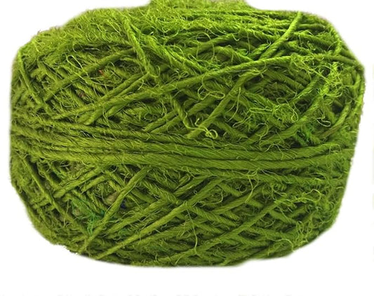 Knitsilk Premium Recycled Sari Silk Yarn –  Olive Green Color (100 Grams) (Copy)