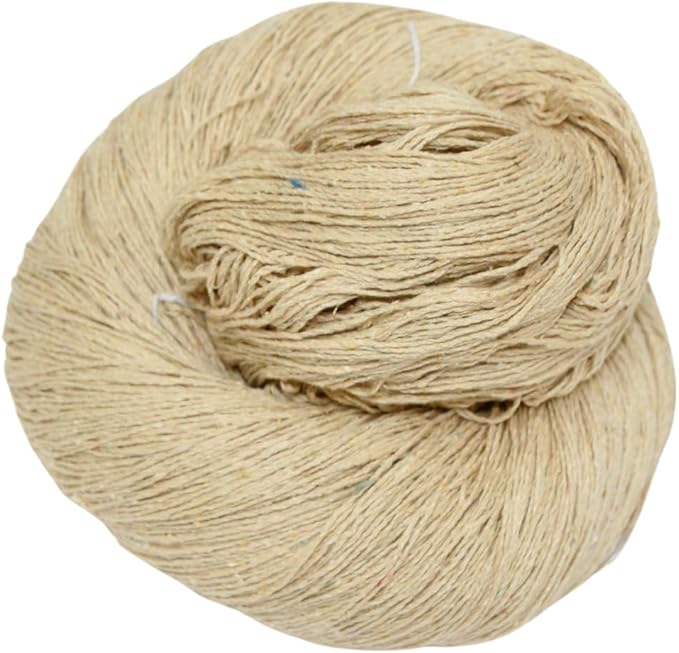 Knitsilk Tussah Carded Spun Silk Yarn 4 ply (4/30 Nm,100 Gm), Carded Yarn, 900+Yards, Matt Finish