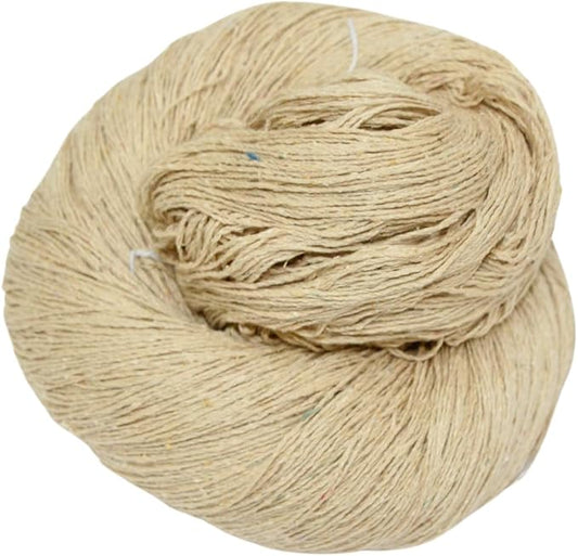 Knitsilk Tussah Carded Spun Silk Yarn 4 ply (4/30 Nm,100 Gm), Carded Yarn, 900+Yards, Matt Finish