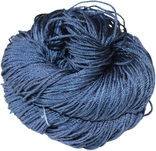 Knitsilk 3 Ply 100% Mulberry Silk Lace Weight Yarn – Twiight blue (50g / 260 Yards)