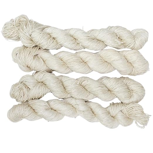 Knitsilk 3 Ply 100% Mulberry Silk Lace Weight Yarn – Sacred White (50g / 260 Yards)