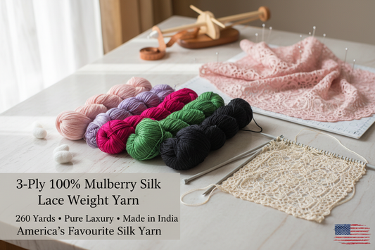 Why American Knitters Are Obsessed with 3-Ply Mulberry Silk Lace Weight Yarn