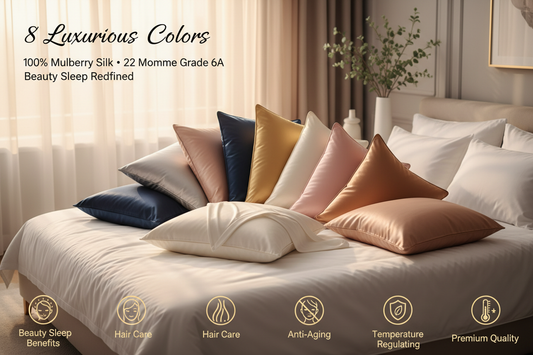 Sleep in Luxury: Discover Our 8-Color Premium Mulberry Silk Pillowcase Collection