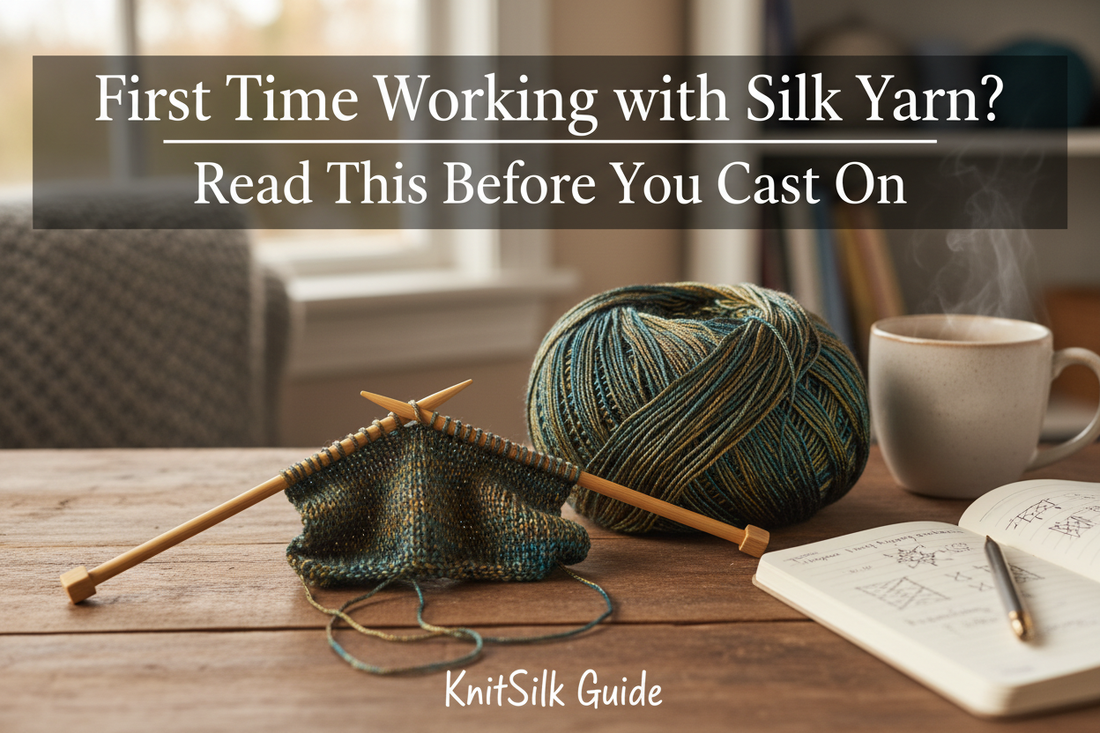 "First Time Working with Silk Yarn? • Read This Before You Cast On • KnitSilk Guide"