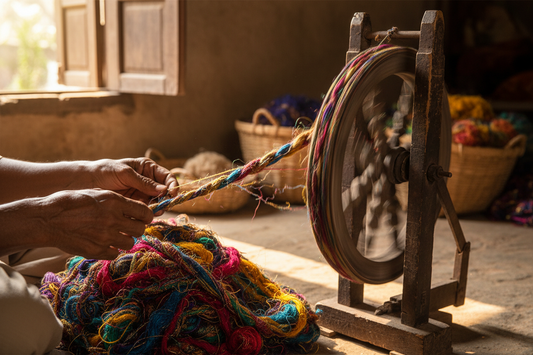 Recycled Sari Silk Yarn Fiber: The Complete Guide to Hand-Spun Multicolor Silk for Spinning, Weaving & Fiber Art