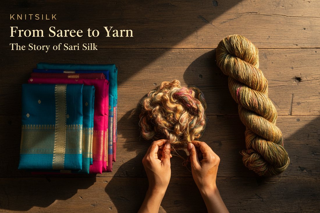 From Saree to Yarn: The Complete Story of How KnitSilk Sari Silk Yarn Is Made