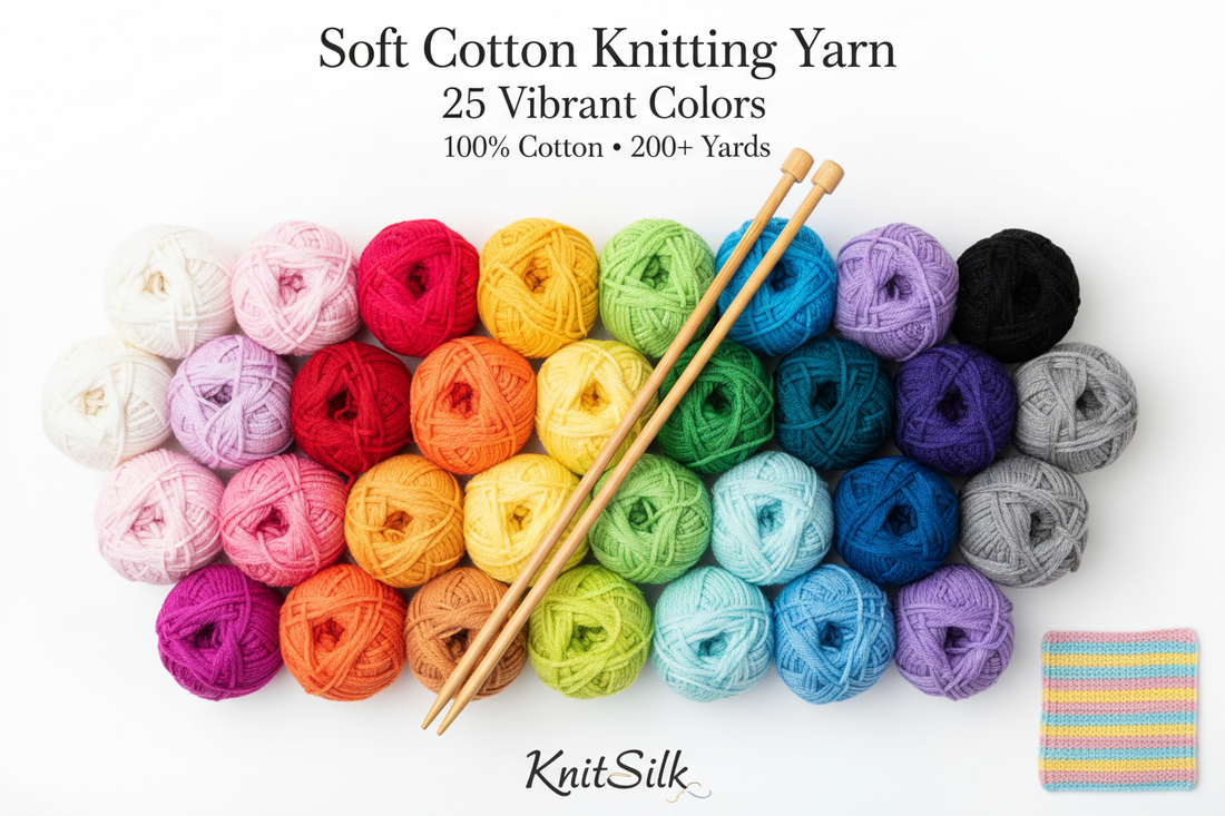 KnitSilk Soft Cotton Knitting Yarn: Your Complete Guide to 25 Vibrant Colors