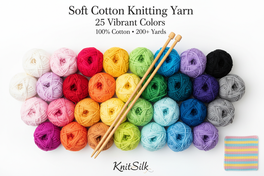 KnitSilk Soft Cotton Knitting Yarn: Your Complete Guide to 25 Vibrant Colors