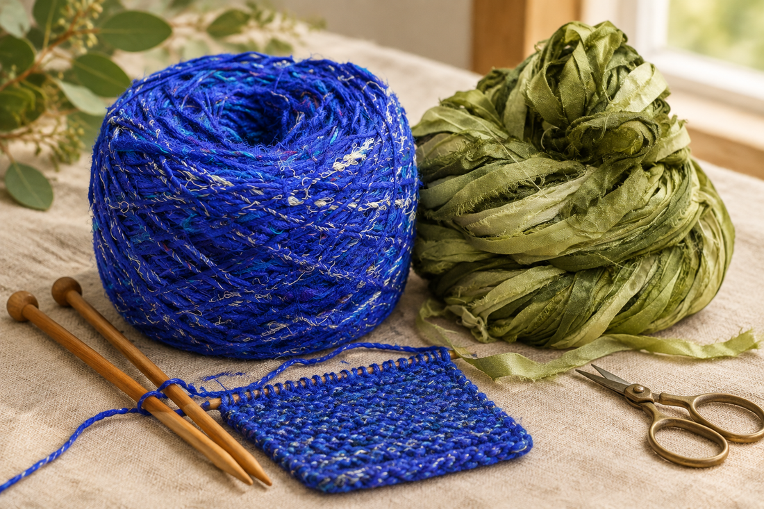 From Sari to Skein: The Recycled Silk Yarn Journey | KnitSilk
