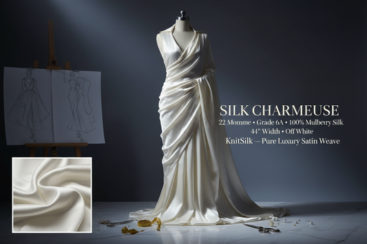 Silk Charmeuse Fabric: The Complete Guide to 22mm Grade 6A Mulberry Silk Satin Weave