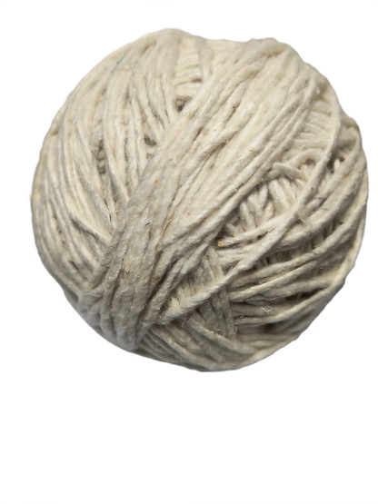 Noile Bourette Silk Yarn - Natural Undyed | B2B Wholesale Pack of 10 | Peace Silk | 100g x 200 Yards per Ball