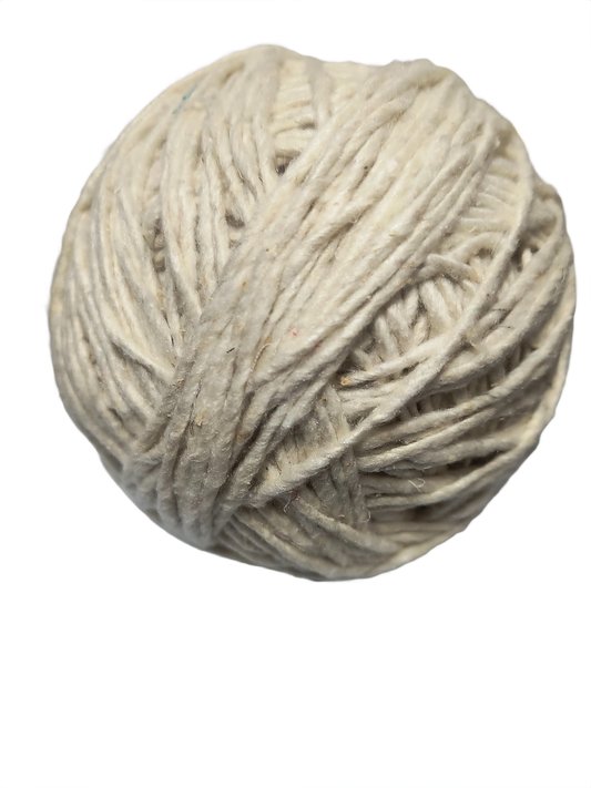 Noile Bourette Silk Yarn - Natural Undyed | B2B Wholesale Pack of 10 | Peace Silk | 100g x 200 Yards per Ball
