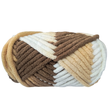 Knitsilk Baby Soft Blankie Wool Yarn |  Natural, Ultra-Soft Wool for Premium Baby Blankets, Cozy Throws & Quick Projects | 100 grams | Dark Tiger