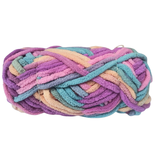 Knitsilk Baby Soft Blankie Wool Yarn |  Natural, Ultra-Soft Wool for Premium Baby Blankets, Cozy Throws & Quick Projects | 100 grams | Green Pink