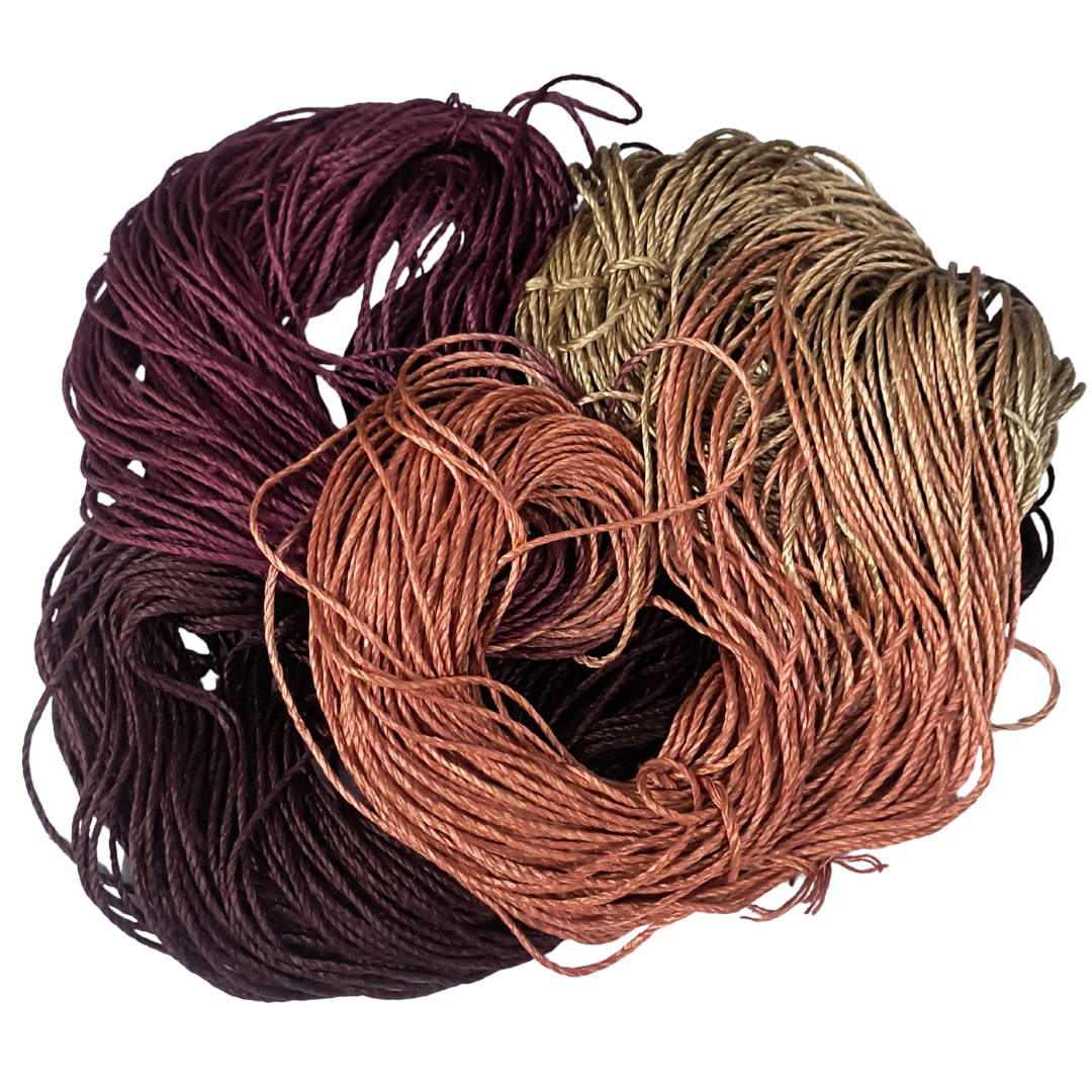 Knitsilk 3 Ply 100% Mulberry Silk Lace Weight Yarn –Purple and Peach (50g / 260 Yards)