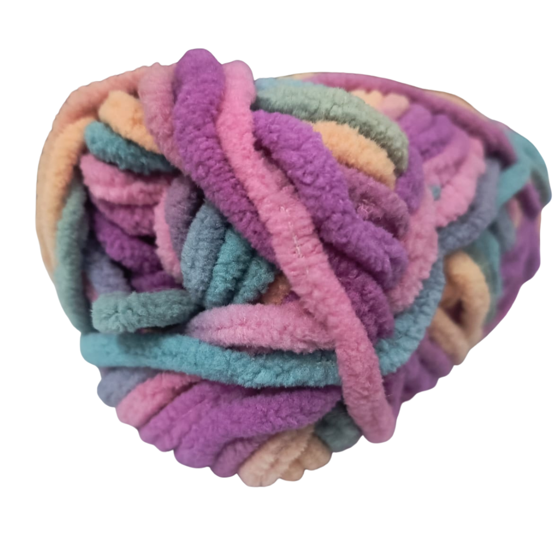 Knitsilk Baby Soft Blankie Wool Yarn |  Natural, Ultra-Soft Wool for Premium Baby Blankets, Cozy Throws & Quick Projects | 100 grams | Green Pink