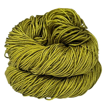 Knitsilk 3 Ply 100% Mulberry Silk Lace Weight Yarn –Olive green(50g / 260 Yards)