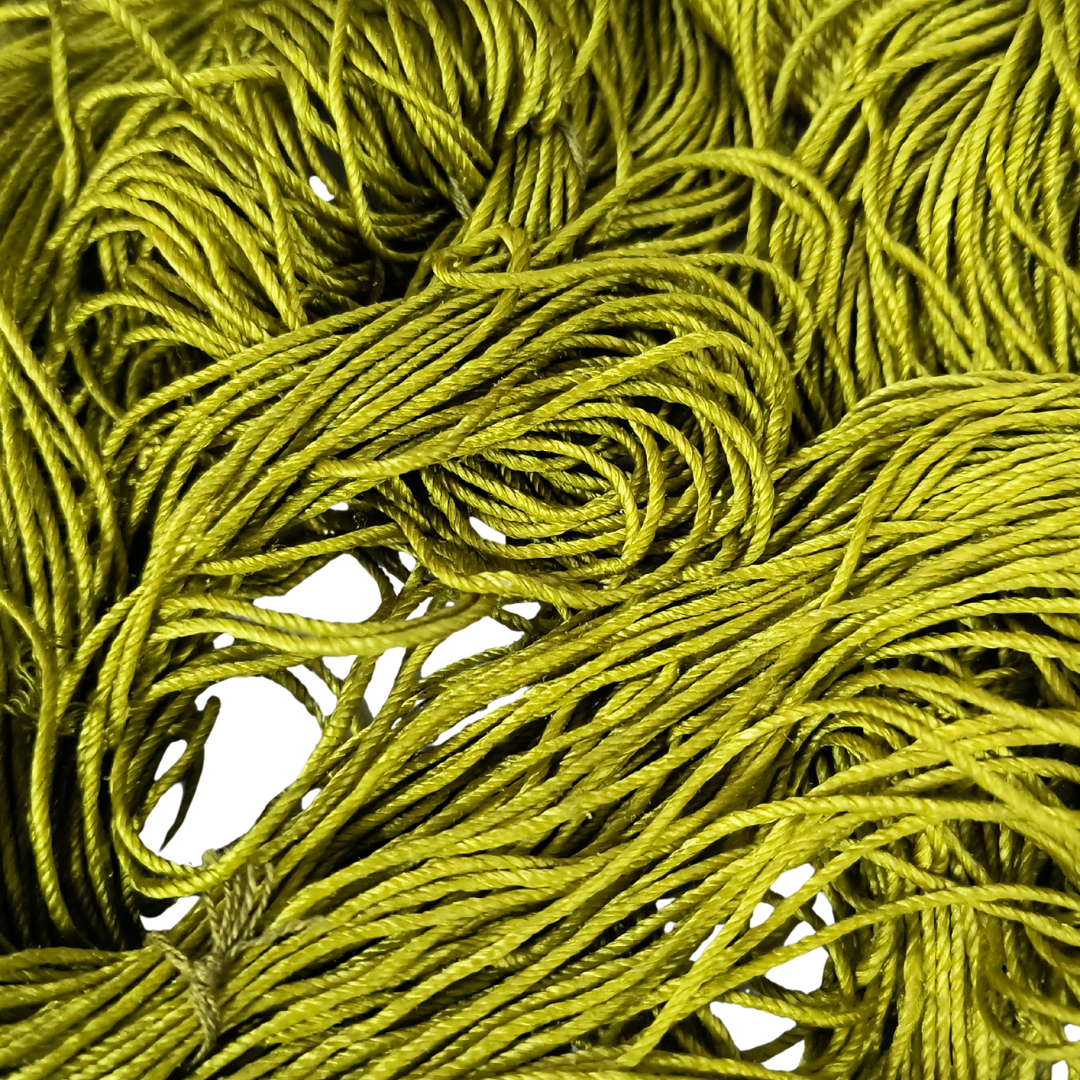 Knitsilk 3 Ply 100% Mulberry Silk Lace Weight Yarn –Olive green(50g / 260 Yards)