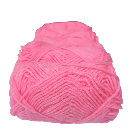 Knitsilk BabySoft – 4‑Ply Acriwool Yarn (Pack of 5 x 20g Balls, 250+ Yards Total) | Cotton Candy Kiss