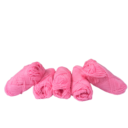 Knitsilk BabySoft – 4‑Ply Acriwool Yarn (Pack of 5 x 20g Balls, 250+ Yards Total) | Cotton Candy Kiss