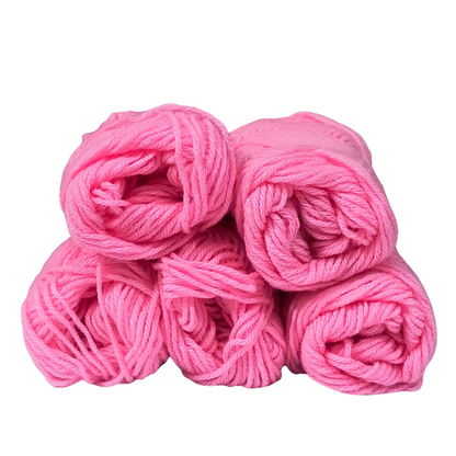 Knitsilk BabySoft – 4‑Ply Acriwool Yarn (Pack of 5 x 20g Balls, 250+ Yards Total) | Cotton Candy Kiss