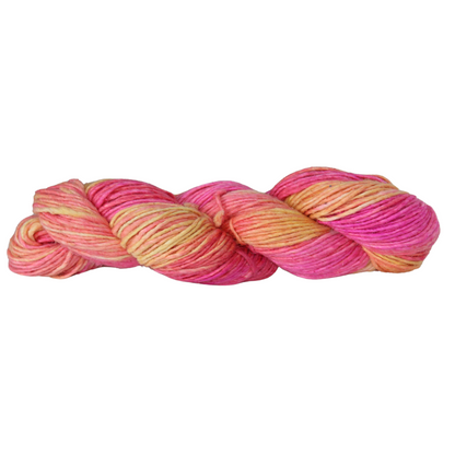 Silk-Wool Blend Singles – Merino Silk Hand-Dyed Yarn (Sport/DK Weight) | 100 gm,225+ yd | Tham