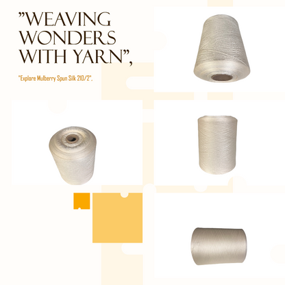 Knitsilk Mulberry combed spun silk yarn 210/2nm 1 kg for weaving