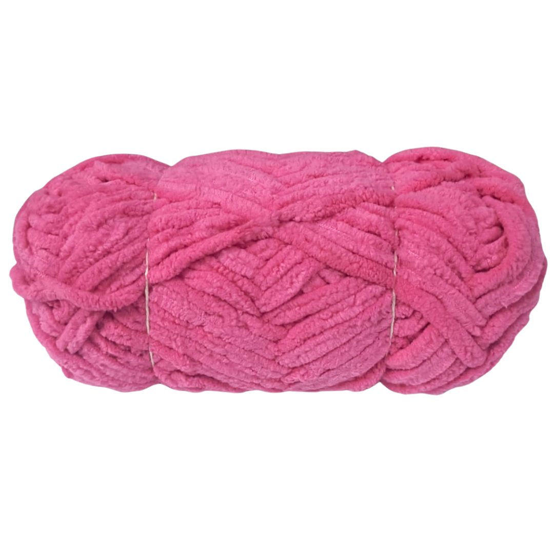 Knitsilk Baby Soft Blankie Wool Yarn |  Natural, Ultra-Soft Wool for Premium Baby Blankets, Cozy Throws & Quick Projects | 100 grams | Hot pink