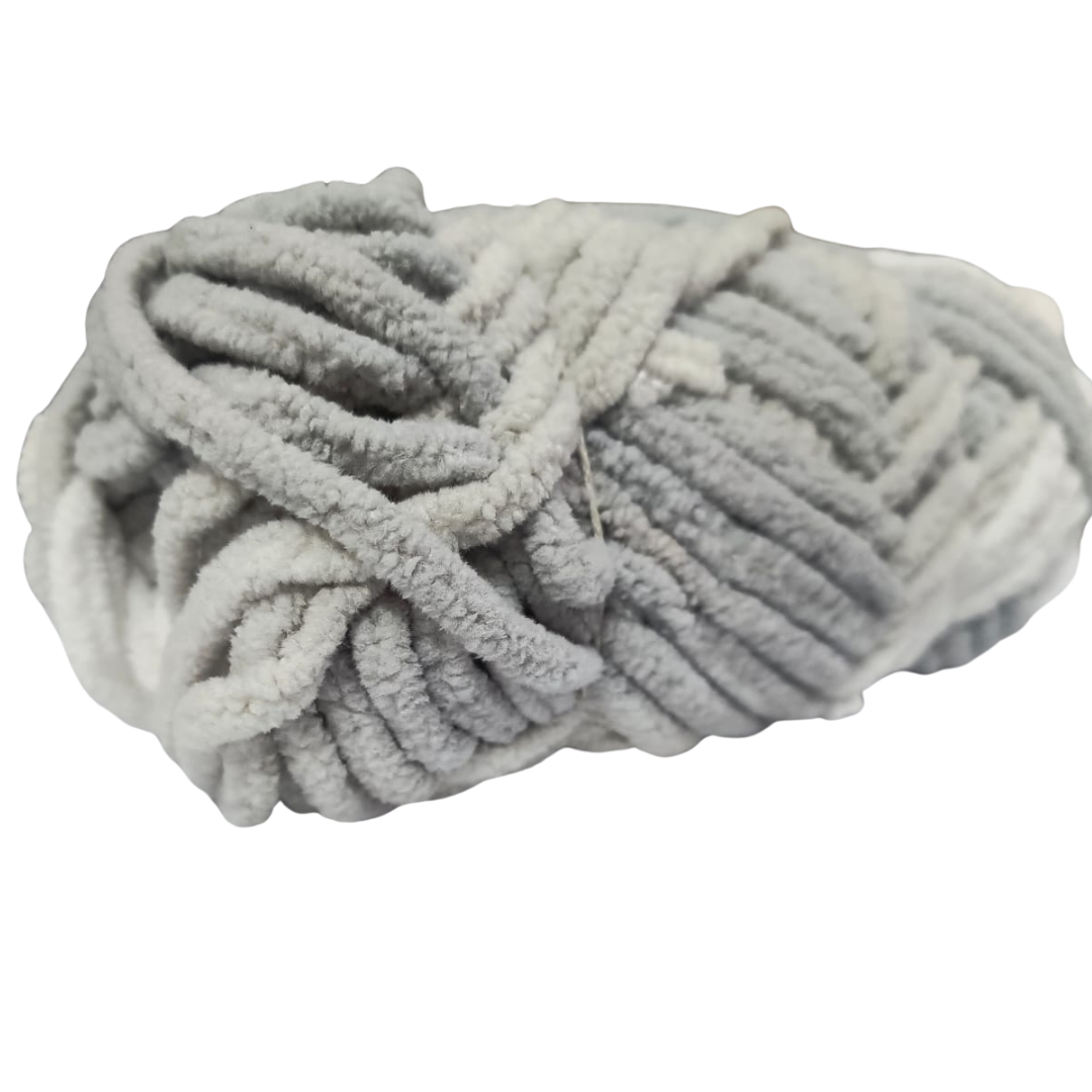 Knitsilk Baby Soft Blankie Wool Yarn |  Natural, Ultra-Soft Wool for Premium Baby Blankets, Cozy Throws & Quick Projects | 100 grams | Grey White