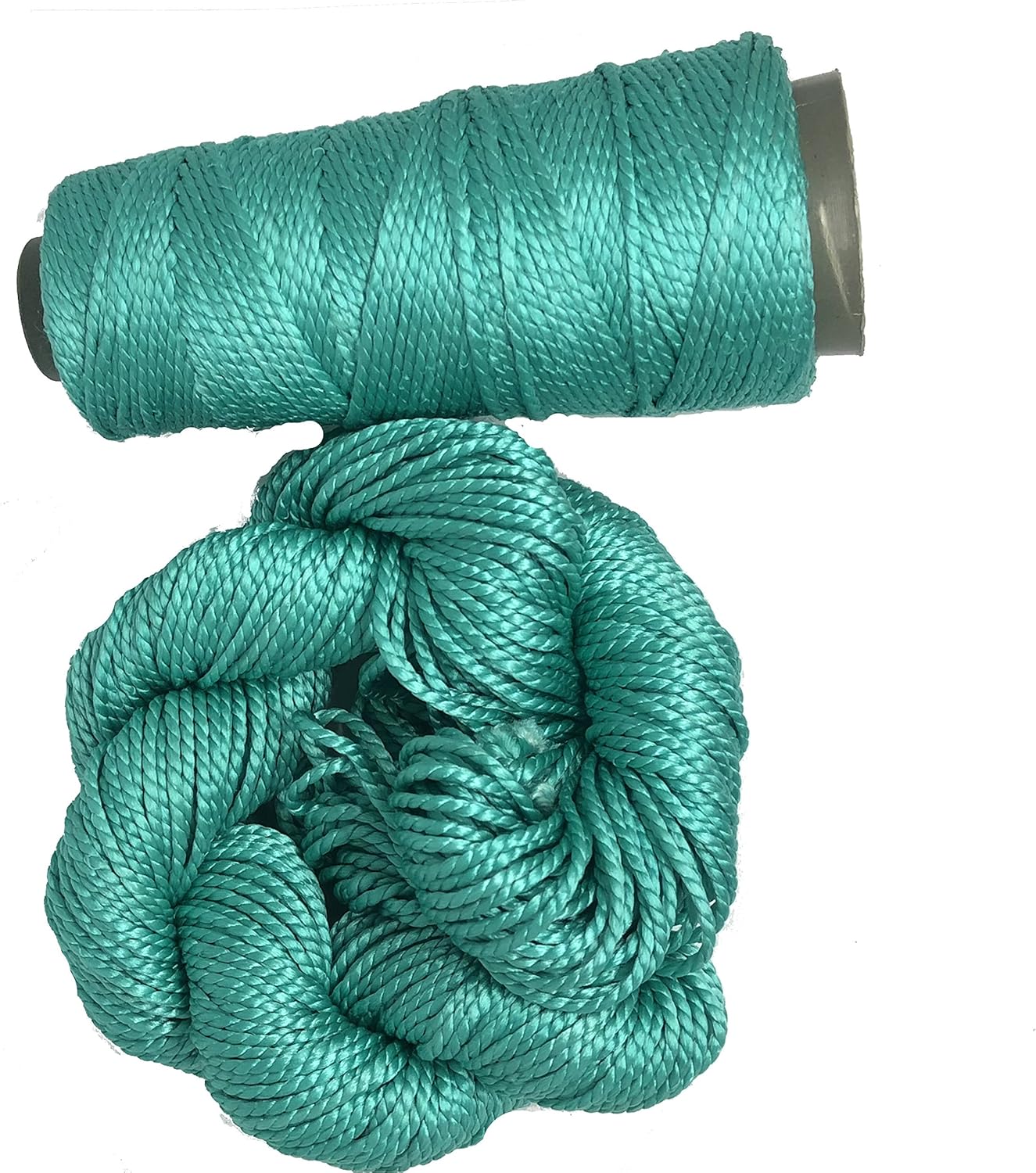 Knitsilk 2 ply Mulberry Silk Yarn in Cones, 50 Grams, 75 Yards, Great for Knitting, Crochet, Jewelry Making (Teal)