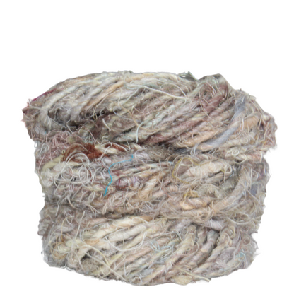 Knitsilk Artisan Linen yarn - Chunky Handspun & Hand-Dyed Yarn | 50 Yards / 100 Grams | Natural & Premium Quality (Pack of 2)