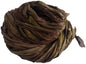 Knitsilk recycled sari silk ribbon yarn - Burnt olive