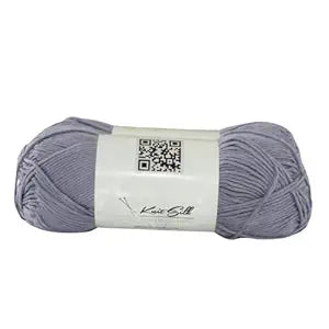 Knitsilk Soft Cotton Knitting Yarn – 100% Cotton | 2 X 100g (Approx. 200+ Yards)