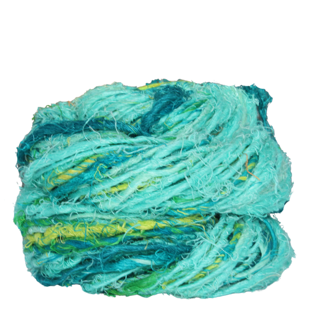 Knitsilk Artisan Linen yarn - Chunky Handspun & Hand-Dyed Yarn | 50 Yards / 100 Grams | Natural & Premium Quality (Pack of 2)