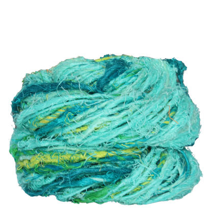 Knitsilk Artisan Linen yarn - Chunky Handspun & Hand-Dyed Yarn | 50 Yards / 100 Grams | Natural & Premium Quality (Pack of 2)