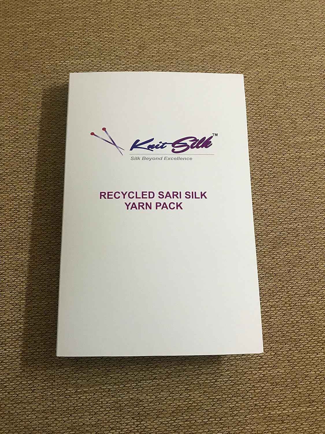 Knitsilk Mini Recycled Silk Yarn Pack - 10 Assorted Colors - 10gm x 10 - Sari Silk Yarn for Knitting & Crafting