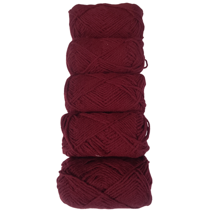 Knitsilk BabySoft – 4‑Ply Acriwool Yarn (Pack of 5 x 20g Balls, 250+ Yards Total) | Blush Bloom