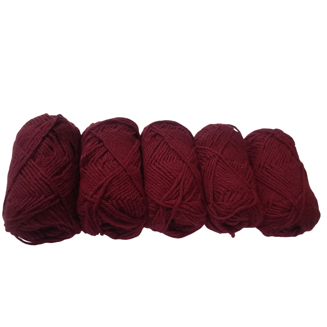 Knitsilk BabySoft – 4‑Ply Acriwool Yarn (Pack of 5 x 20g Balls, 250+ Yards Total) | Blush Bloom