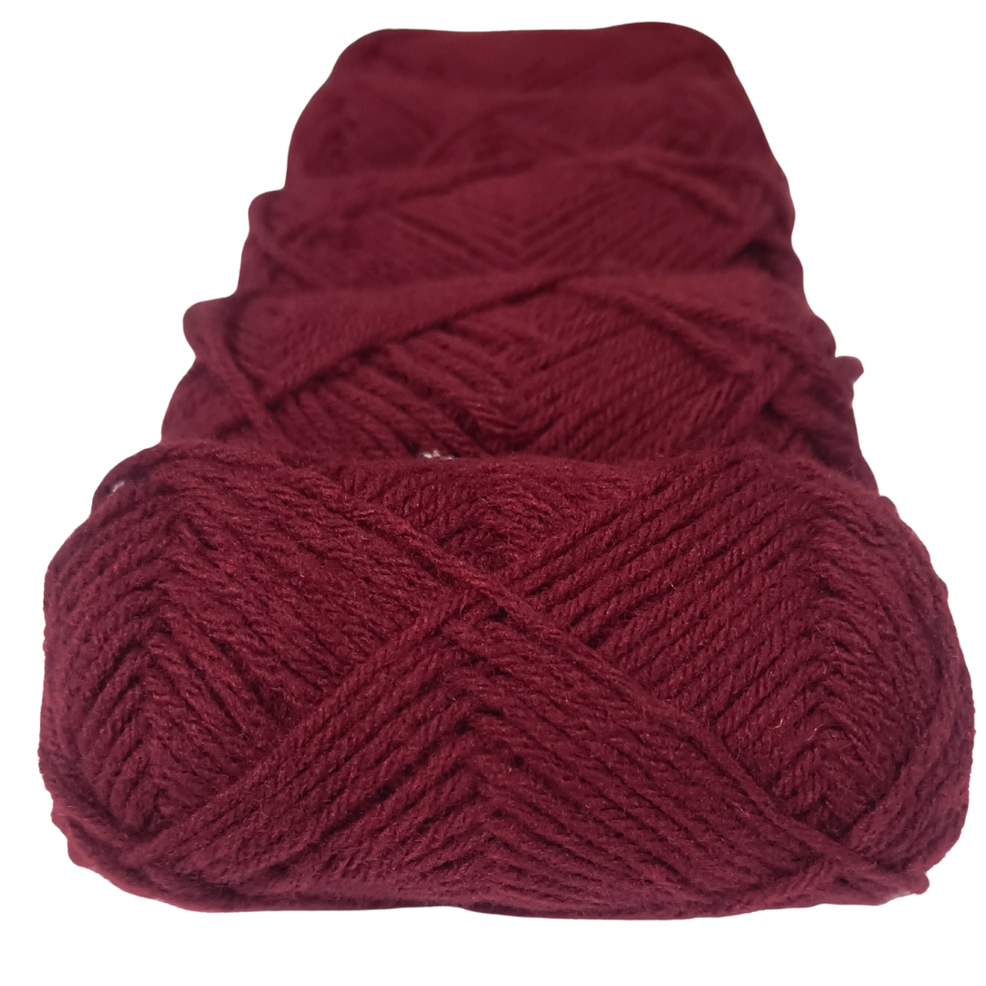 Knitsilk BabySoft – 4‑Ply Acriwool Yarn (Pack of 5 x 20g Balls, 250+ Yards Total) | Blush Bloom