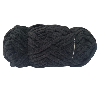 Knitsilk Baby Soft Blankie Wool Yarn |  Natural, Ultra-Soft Wool for Premium Baby Blankets, Cozy Throws & Quick Projects | 100 grams | Black