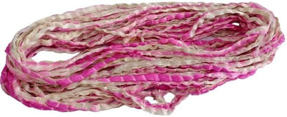 Knitsilk Recycled Shibori Sari Silk Ribbon Yarn-Light pink